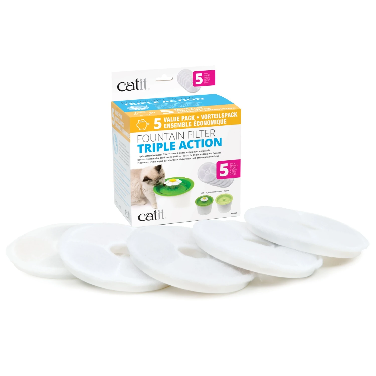 THE CATIT TRIPLE ACTION FOUNTAIN FILTERS ARE NOT D 3 THE CATIT TRIPLE ACTION FOUNTAIN FILTERS ARE NOT D