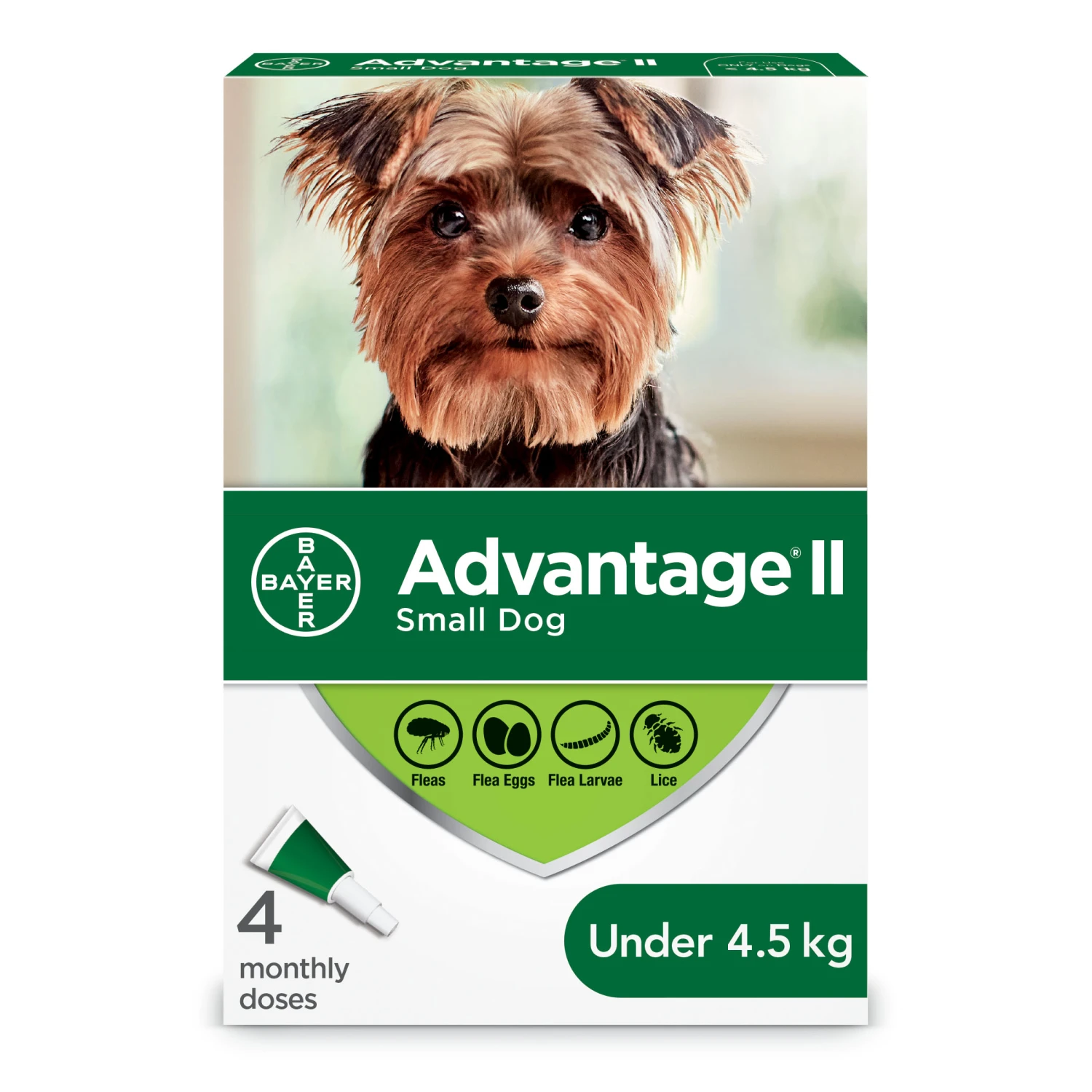Advantage II Flea Treatment For Small Dogs - 4 Dose 3 Advantage II Flea Treatment For Small Dogs - 4 Dose