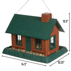 North States® Large Log Cabin Bird Feeder -Pet Supply Store 068a8a20 14e5 46ef b185 522280cce0a4