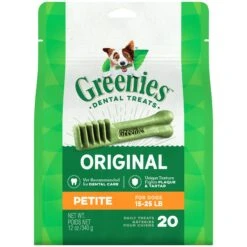 GREENIES® Original Canine Dental Chews - Petite Size - TREAT-PAK™ Package (12 Oz.) - 20 Count 13 GREENIES® Original Canine Dental Chews - Petite Size - TREAT-PAK™ Package (12 Oz.) - 20 Count -Pet Supply Store 11c295a4 f35d 4578 a084 86f1cb310f97