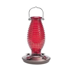 Perky-Pet® Red Hobnail Vintage Hummingbird Feeder