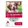 K9 Advantix II Flea And Tick Treatment For Large Dogs - 4 Dose