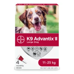 K9 Advantix II Flea And Tick Treatment For Large Dogs - 4 Dose