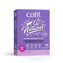 CATIT GO NATURAL PEAHUSK LITTER LAVENDER 14L