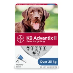 K9 Advantix II Flea And Tick Treatment For Extra Large Dogs - 4 Dose