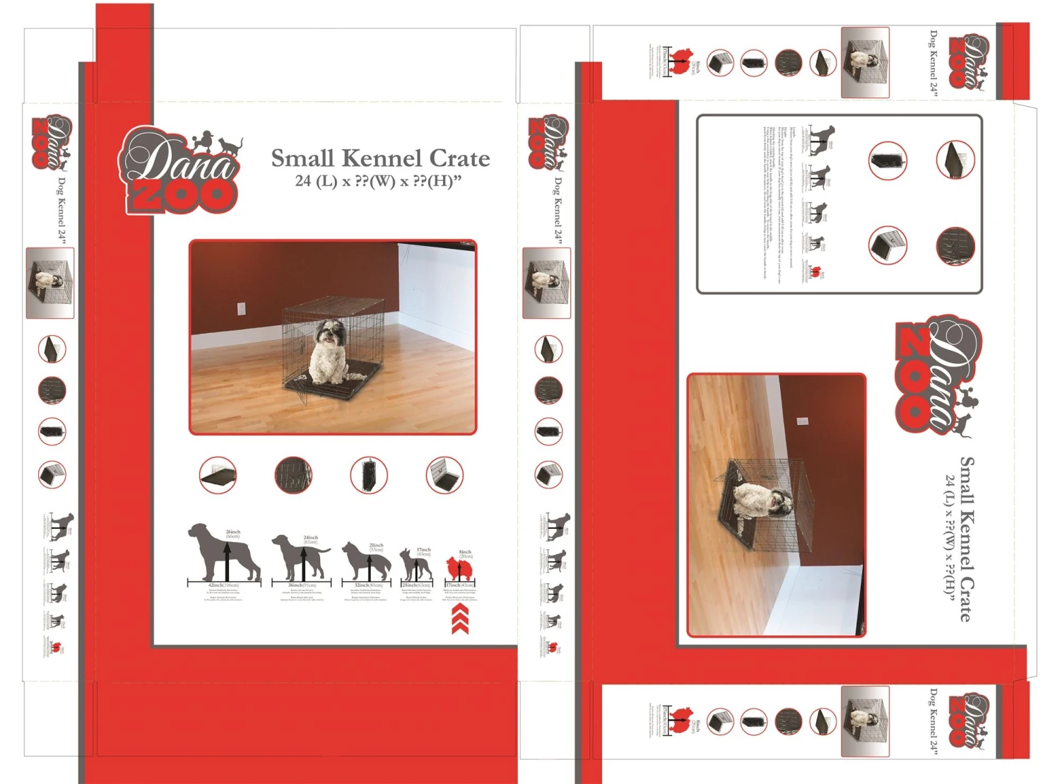 KENNEL CRATE 24" SINGLE DOOR 3 KENNEL CRATE 24" SINGLE DOOR