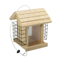 Farm Pro® Wooden Bird Feeder With Suet Cages
