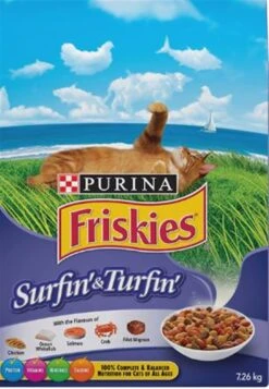 FRISKIES CAT FOOD FRISK SURF TURF 7.26KG