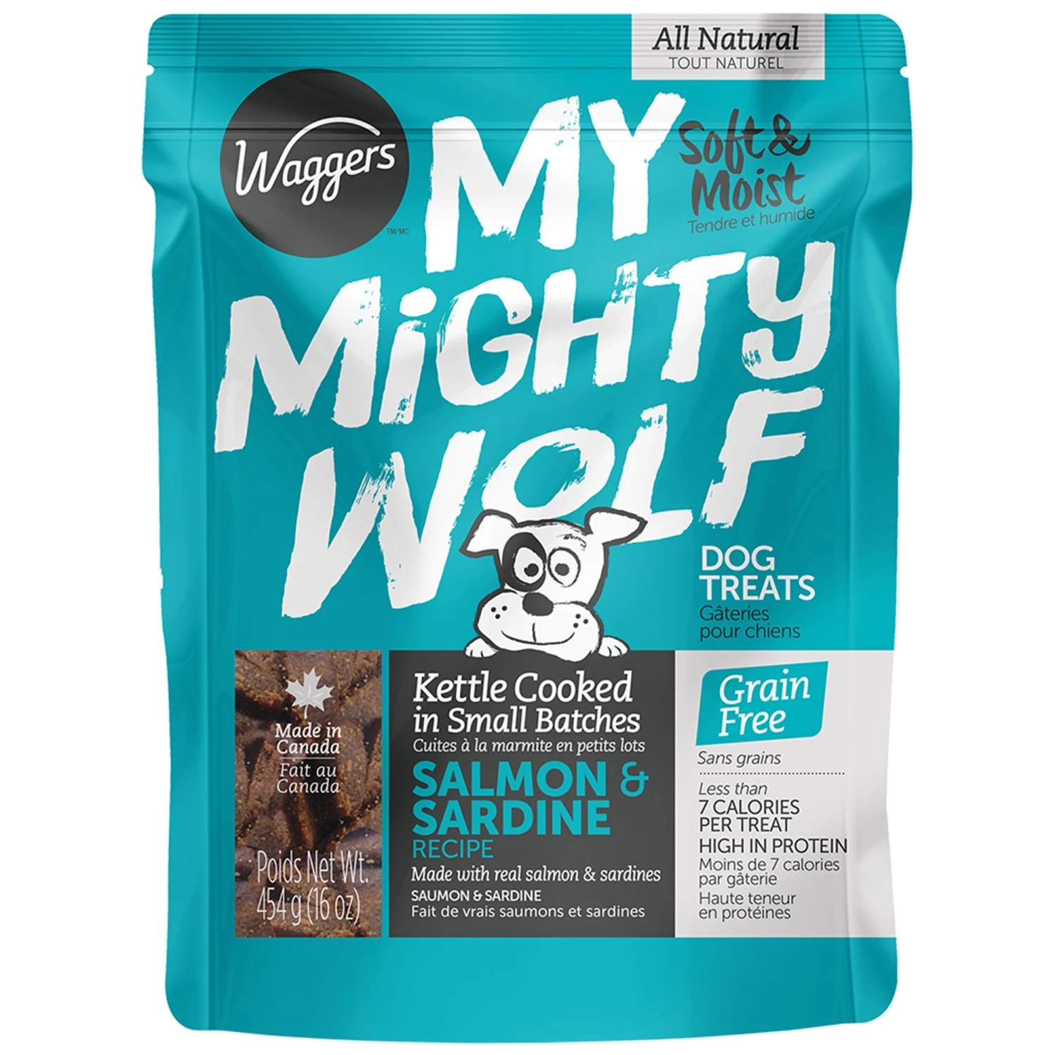 My Mighty Wolf Salmon And Sardine Recipe Dog Treats 454G 3 My Mighty Wolf Salmon And Sardine Recipe Dog Treats 454G