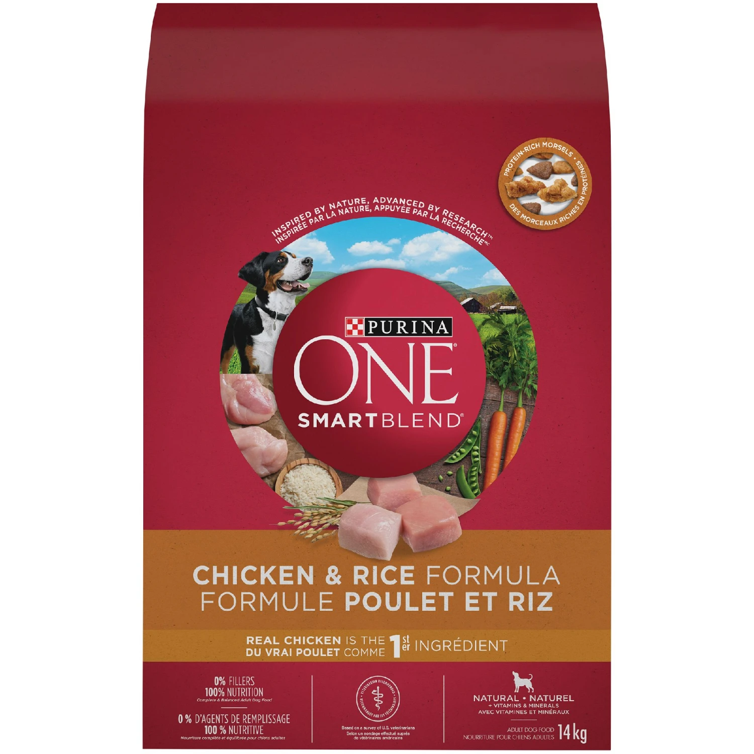 Purina ONE® Smart Blend® Chicken & Rice Dog Food - 14kg 3 Purina ONE® Smart Blend® Chicken & Rice Dog Food - 14kg