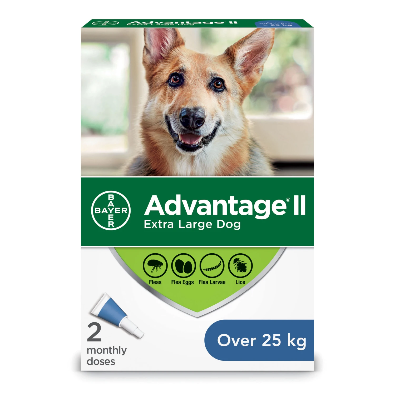 Advantage II Flea Treatment For Extra Large Dogs - 2 Dose 3 Advantage II Flea Treatment For Extra Large Dogs - 2 Dose