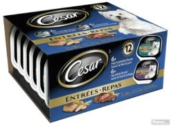 Cesar® Wet Dog Food Milti 12Pack, Pork Tenderloin & Top Sirloin Flavours - 1.2kg