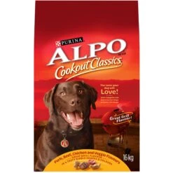 Alpo Cookout Classics Pork, Beef, Chicken & Veggie, Dry Dog Food, 16 Kg