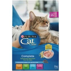 Cat Chow Complete Real Chicken, Dry Cat Food, 8 Kg