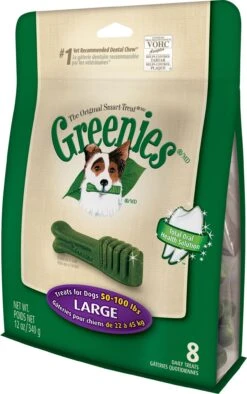 GREENIES® Original Canine Dental Chews - Large Size - TREAT-PAK⢠Package (12 Oz.) - 8 Count