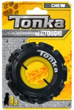 Tonka Seismic Tire 3.5" Dog Toy