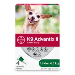 K9 Advantix II Flea And Tick Treatment For Small Dogs - 4 Dose