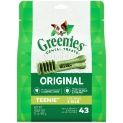 GREENIES® Original Canine Dental Chews - Teenie Size - Treat TREAT-PAK⢠Package (12 Oz.) - 42 Count