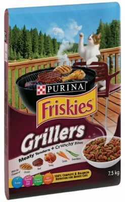 FRISKIES GRILLERS, TENDER & CRUNCHY CAT FOOD 7.5KG