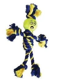 Petsport Rope Man With Ball Dog Toy 2.5"
