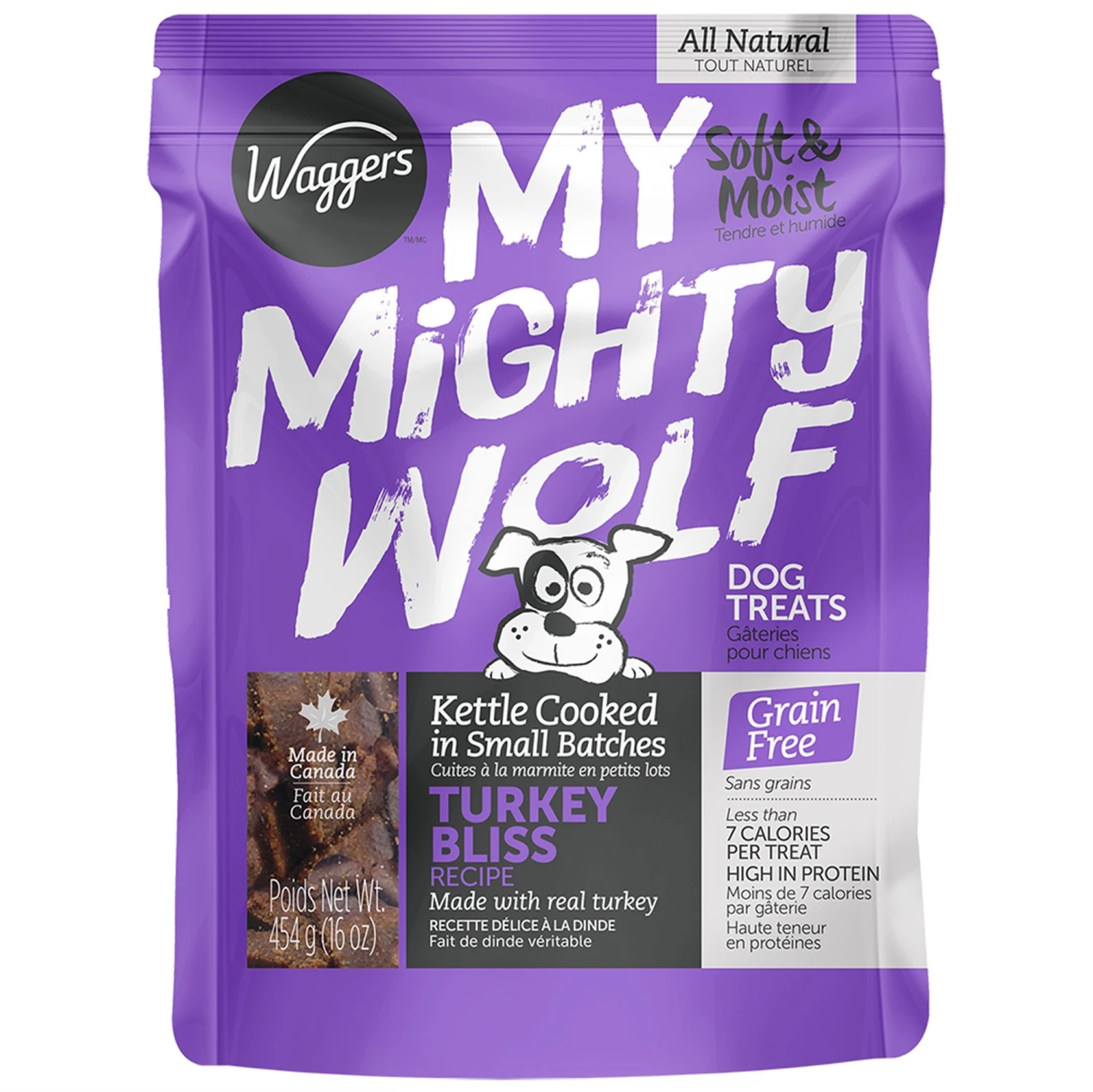 My Mighty Wolf Turkey Bliss Dog Treats 454G 3 My Mighty Wolf Turkey Bliss Dog Treats 454G