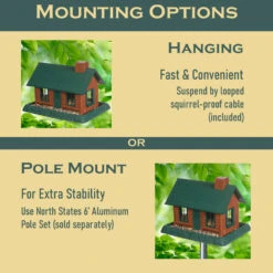 North States® Large Log Cabin Bird Feeder -Pet Supply Store b6ff399b d679 46ae 8bd2 1e5a074180d2