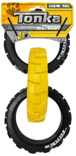 Tonka Flex Treat 3-ring Tug Toy 10.5"