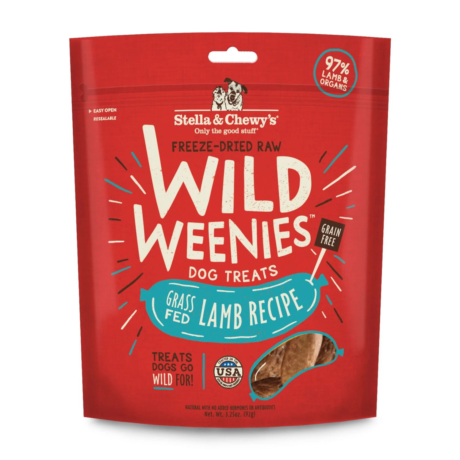Stella&Chewy's Wild Weenies Lamb Recipe 3.25oz 3 Stella&Chewy's Wild Weenies Lamb Recipe 3.25oz