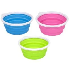 Bamboo 3 Cup Silicone Travel Bowl
