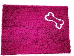 GRUBBY DOG DOORMAT MAROON