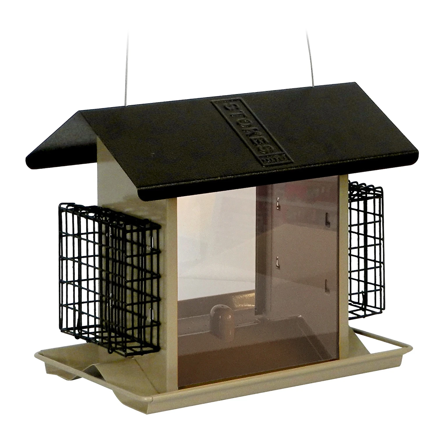 Stokes® More Birds® Large Hopper Feeder With Suet Holders 3 Stokes® More Birds® Large Hopper Feeder With Suet Holders