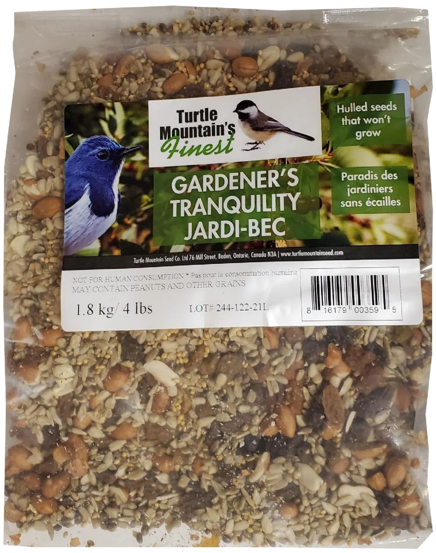 Turtle Mountains Finest® Gardener's Tranquility Bird Seed 1.8kg 3 Turtle Mountains Finest® Gardener's Tranquility Bird Seed 1.8kg