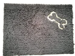 GRUBBY DOG DOORMAT GREY