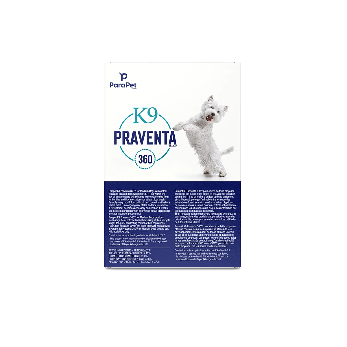 Parapet K9 Praventa 360 Medium Dogs, Single Tube 4 Parapet K9 Praventa 360 Medium Dogs, Single Tube - Image 2