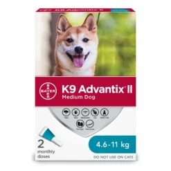 K9 Advantix II Flea And Tick Treatment For Medium Dogs - 2 Dose