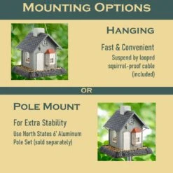 North States® Bayside Cottage Bird Feeder -Pet Supply Store f05329e9 6a63 454a 9f13 d5c7f486b1c6